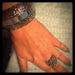 Silver Bracelet and Ring
